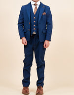MARC DARCY Max Kids 3pc Suit - Royal Blue