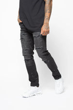 Valere Milano Marco Rip & Repair Jeans - Black