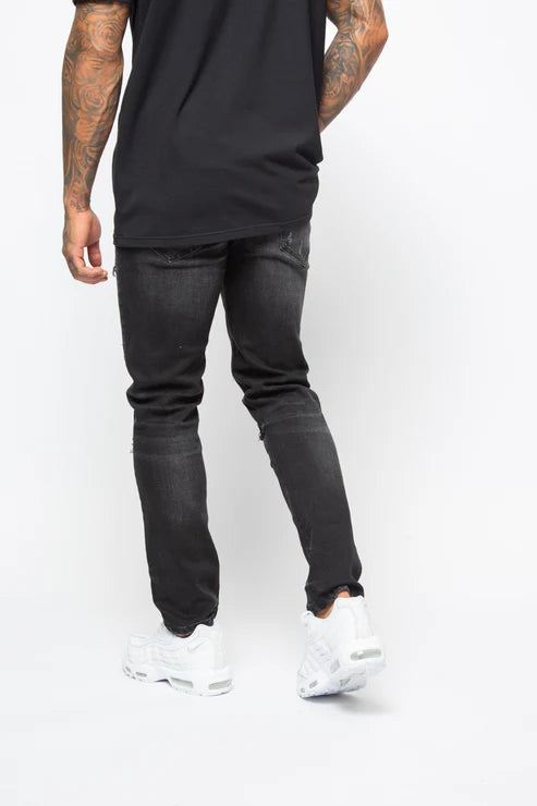 Valere Milano Marco Rip & Repair Jeans - Black