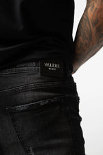 Valere Milano Marco Rip & Repair Jeans - Black