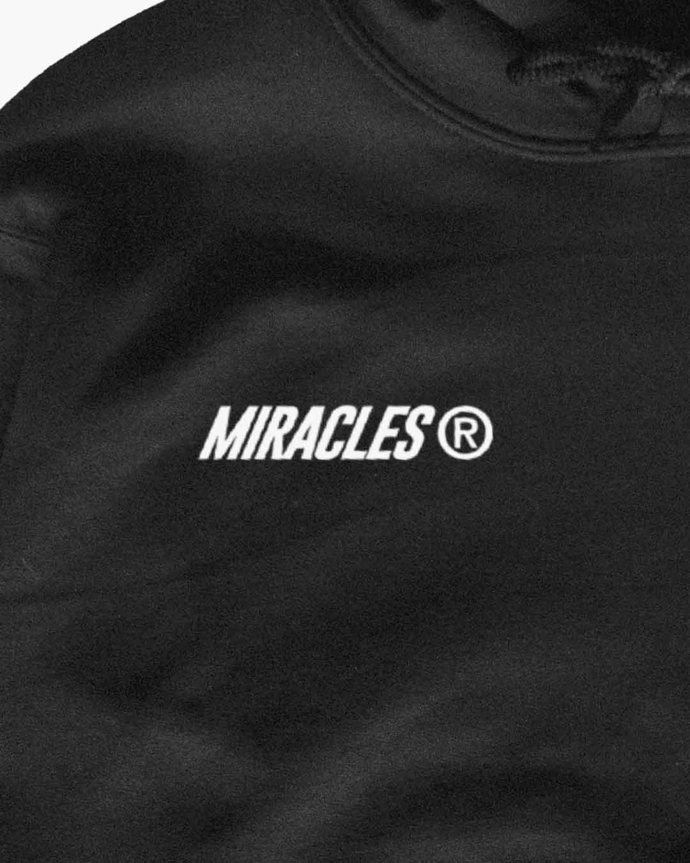 Miracles Balloon Hoody - Black