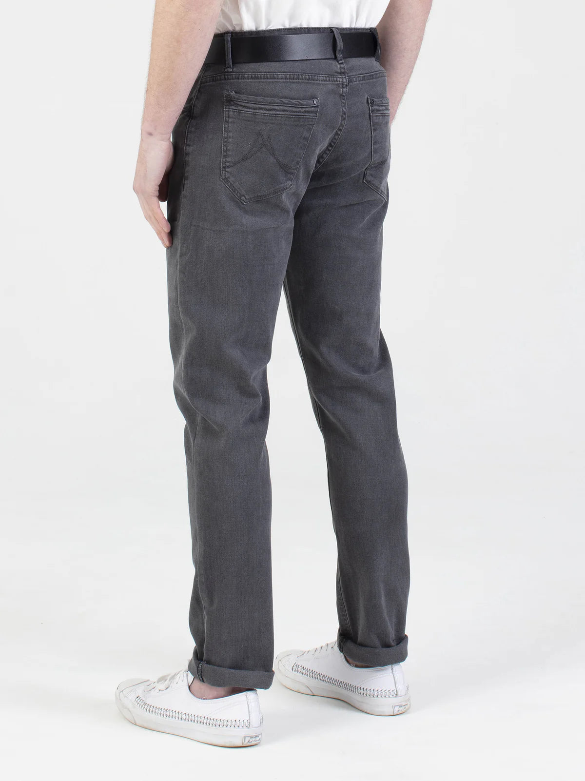 Mish Mash Hawker Stretch Brushed Denim Tapered Jean - Grey