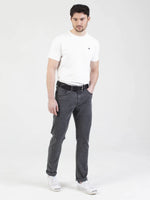 Mish Mash Hawker Stretch Brushed Denim Tapered Jean - Grey