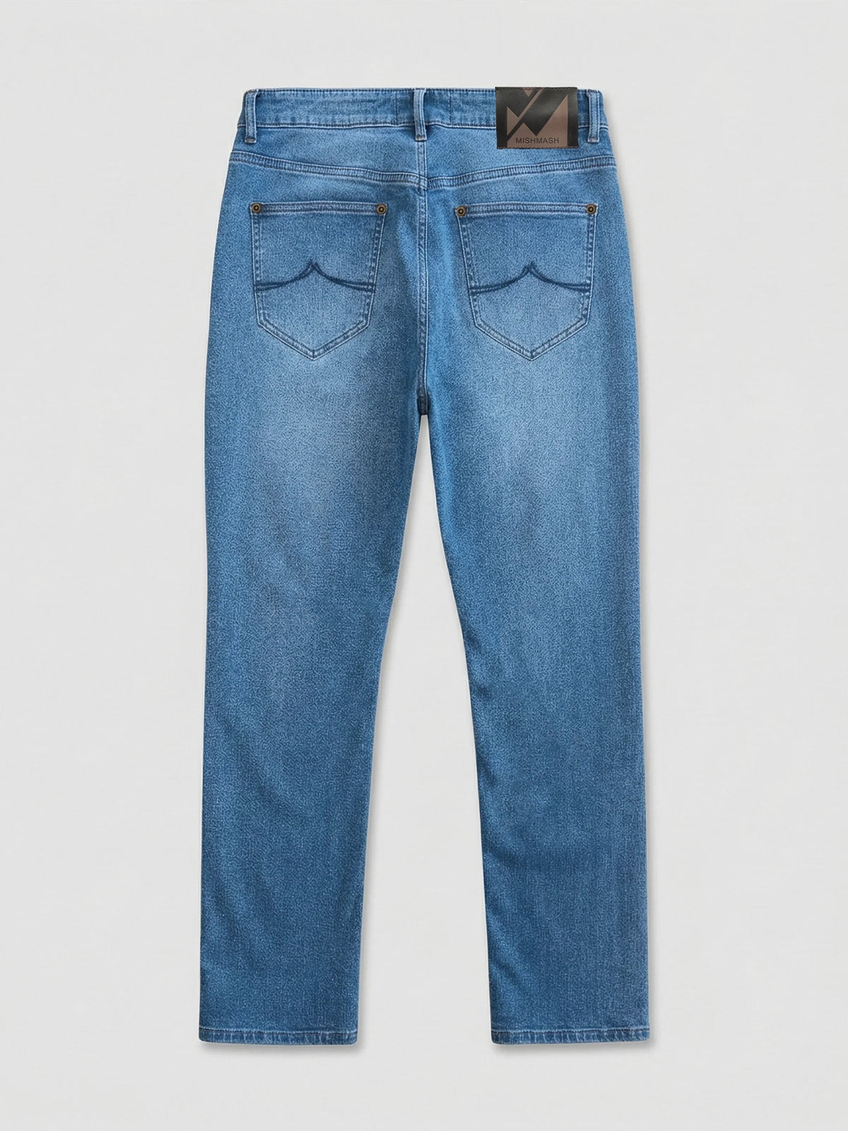 Mish Mash Mirage Tapered Stretch Denim Jean - Light Blue