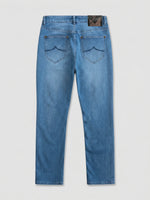 Mish Mash Mirage Tapered Stretch Denim Jean - Light Blue