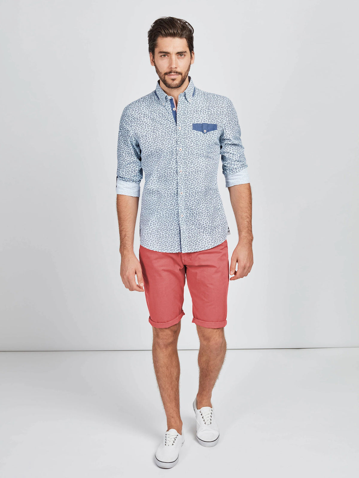 Mish Mash Weymouth Chino Short - Washed Red