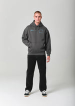 Nicce Bicol Back Graphic Hoody - Charcoal