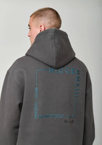 Nicce Bicol Back Graphic Hoody - Charcoal