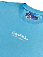 Penfield Circle Landscape Back Print T-Shirt - Niagara Blue