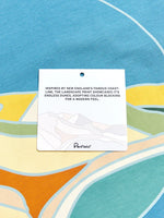 Penfield Circle Landscape Back Print T-Shirt - Niagara Blue