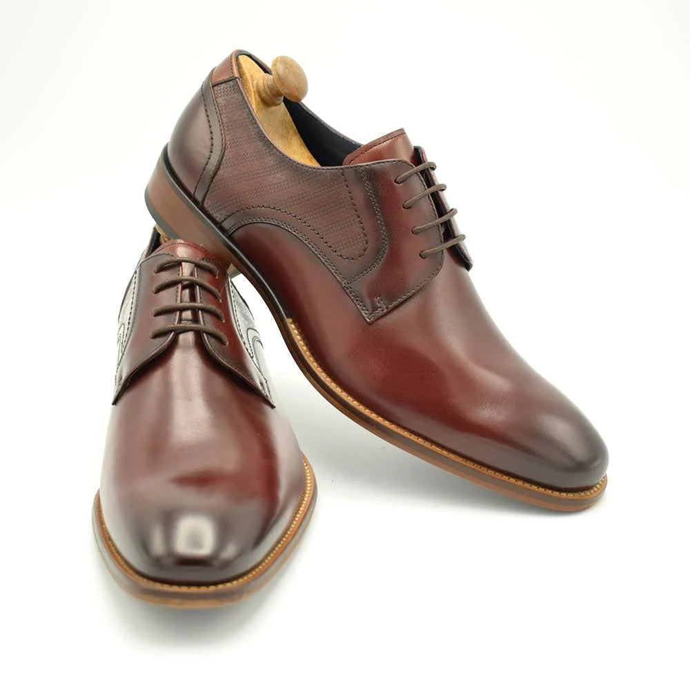 Paolo Vandini Melbury Derby Leather Shoe - Bordeaux