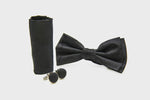 Paul Andrew Paisley Bow Tie Set - Black