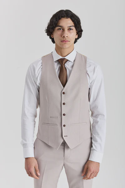 Paul Andrew Mayfair Waistcoat - Stone