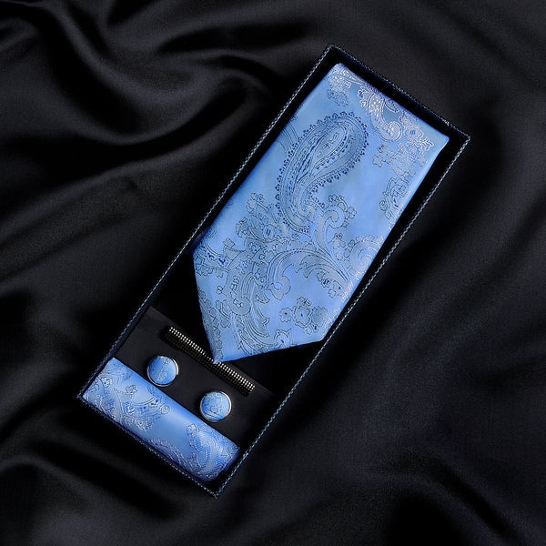 Paul Andrew Paisley Tie - Sky Blue