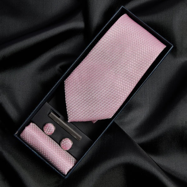Paul Andrew Textured Tie Set - Light Pink