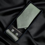 Paul Andrew Textured Tie Set - Sage Green