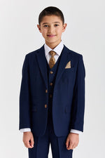 Paul Andrews/ Device Mayfair Kids 3 Piece Suit - Navy Blue