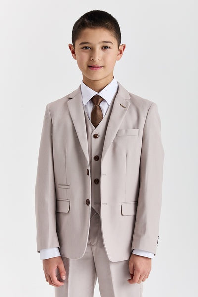 Paul Andrews/ Device Mayfair Kids 3 Piece Suit - Stone