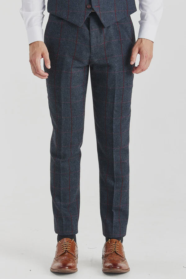 Paul Andrew Madrid Trousers - Navy Blue