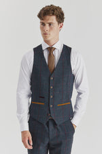 Paul Andrew Madrid Waistcoat - Navy Blue