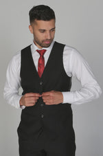 Paul Andrew Parker Waistcoat - Black