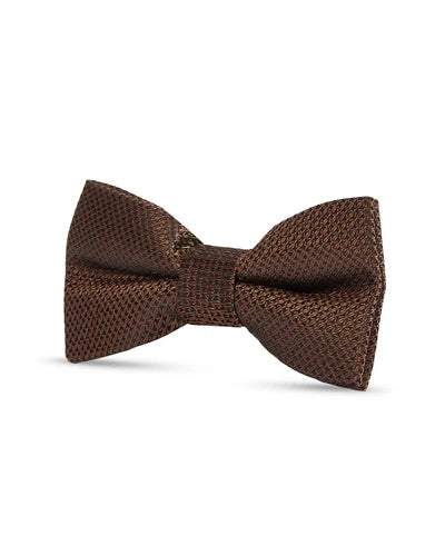 Paul Andrew Kids Textured Bow Tie Set - Brown