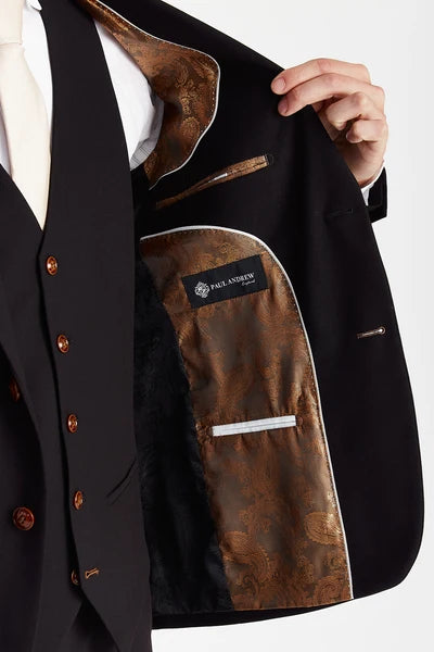 Paul Andrew Mayfair Waistcoat - Black