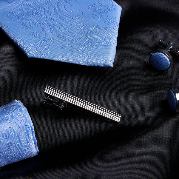 Paul Andrew Paisley Tie - Sky Blue