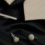 Paul Andrew Textured Tie Set - Champagne