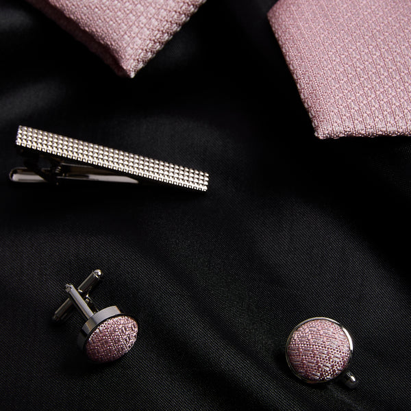 Paul Andrew Textured Tie Set - Light Pink