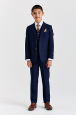 Paul Andrews/ Device Mayfair Kids 3 Piece Suit - Navy Blue