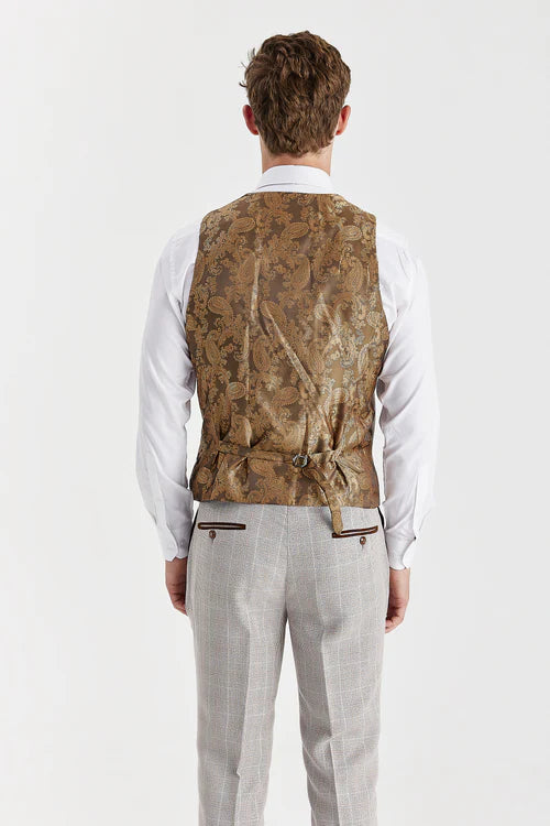 Paul Andrew Leo Waistcoat - Beige