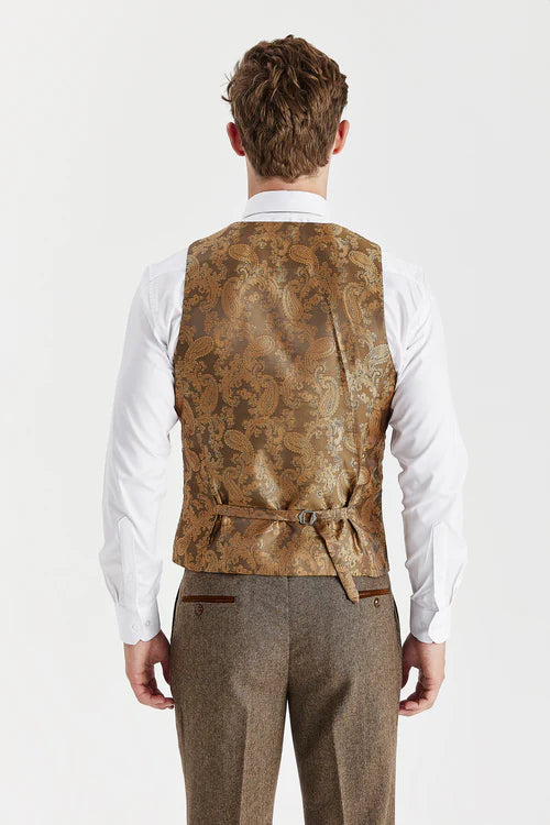Paul Andrew Oscar Waistcoat - Brown