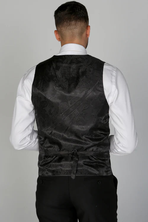 Paul Andrew Parker Waistcoat - Black