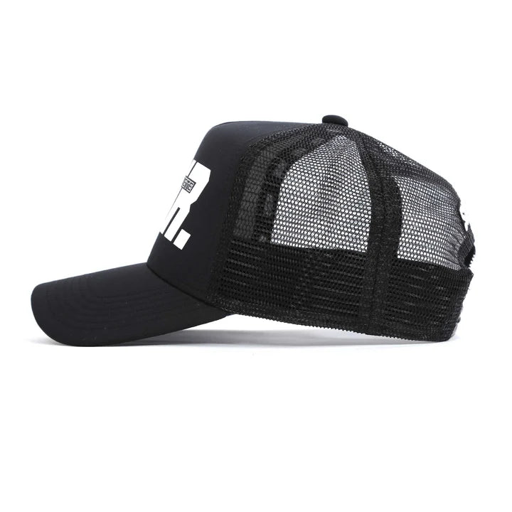 Societe Noir Reflective Mesh Trucker Cap