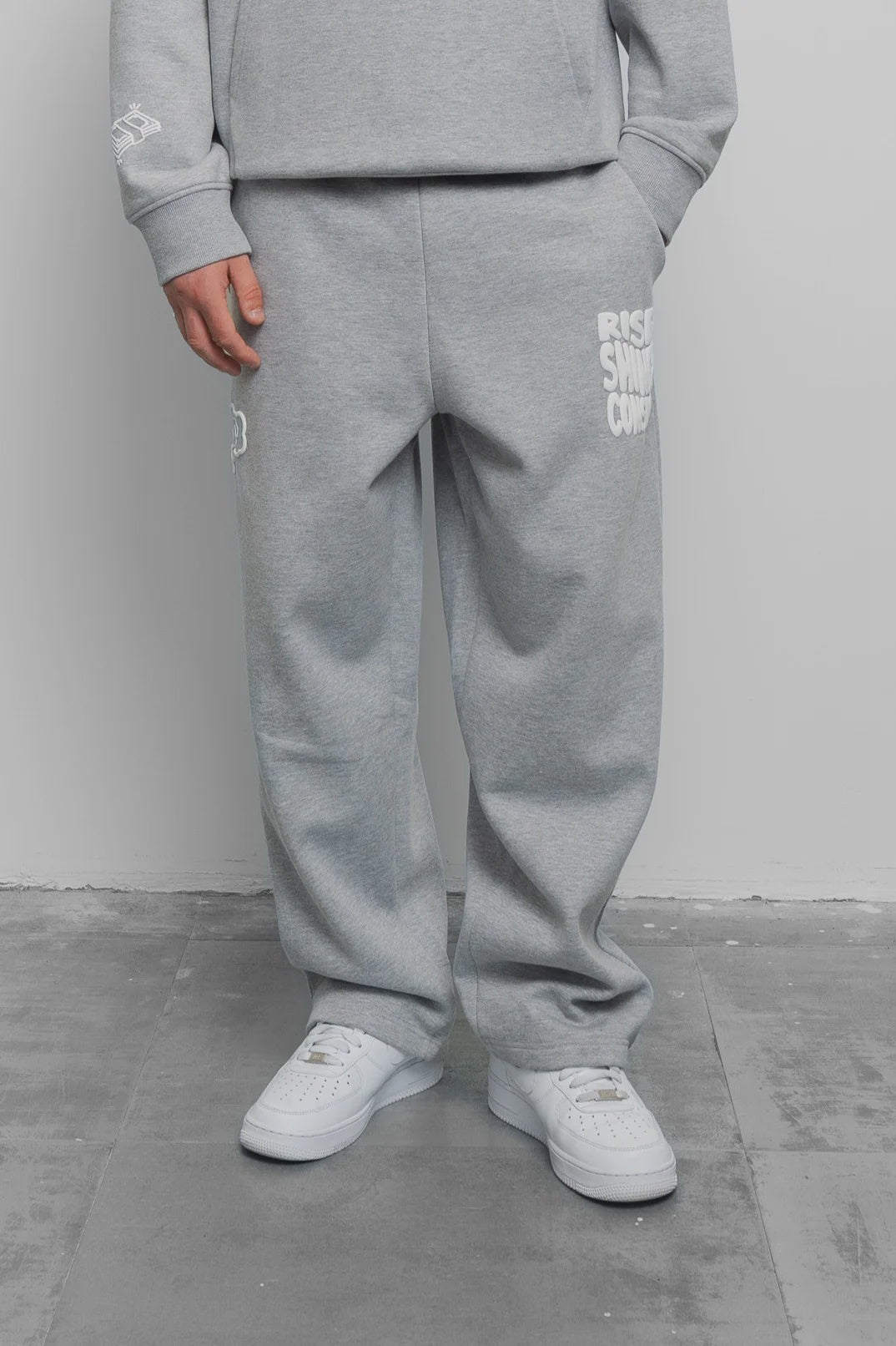 Fresh Flavours Rise Shine Consume Jogger - Light Grey Marl
