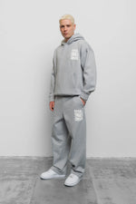 Fresh Flavours Rise Shine Consume Hoodie - Light Grey Marl