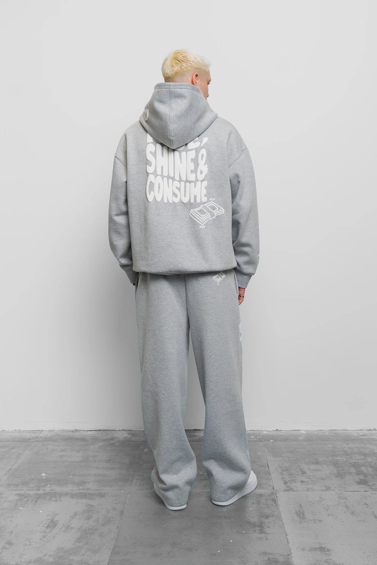 Fresh Flavours Rise Shine Consume Jogger - Light Grey Marl