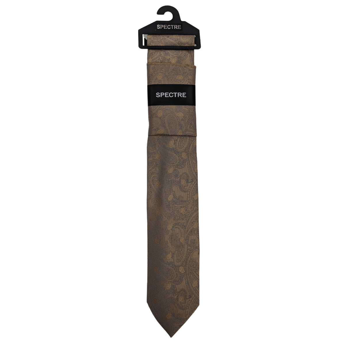 SPECTRE - Reg Tonal Paisley Tie - Gold
