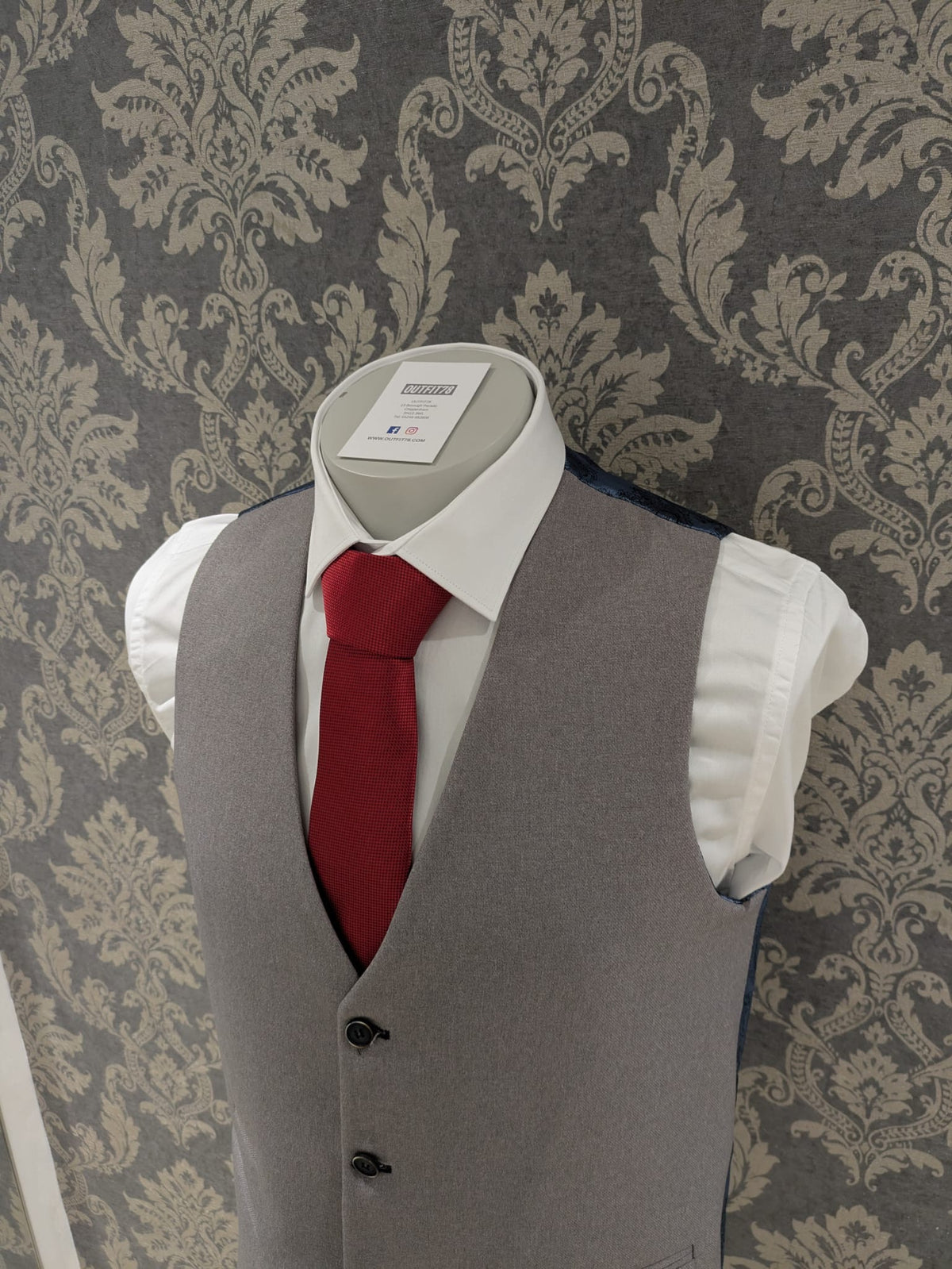 Branson Grey Waistcoat
