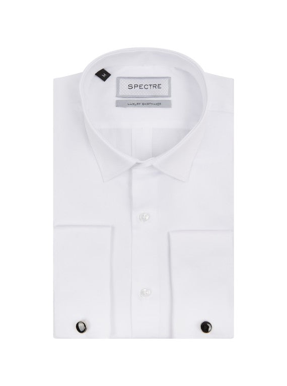 SPECTRE Jake Luxury Double Cuff Suit Shirt - White