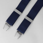 Sophos 35mm Plain Ribbed 4 Clip Braces - Navy