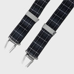 Sophos 35mm Tartan 4 Clip Braces - Black/Grey
