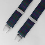 Sophos 35mm Tartan 4 Clip Braces - Green/Navy