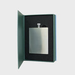 Sophos 3oz Square Hip Flask - Silver Finish