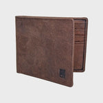 Sophos Basic Card Holder Leather Wallet - Brown