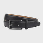 Sophos Brook 30mm Formal Grained Leather Belt - Black