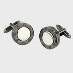 Sophos Gunmetal rim with Silver Finish Centre Cufflinks