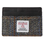 Sophos Harris Tweed & Leather Card Holder Wallet - Brown