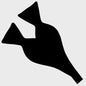 Sophos Silk Twill Self Tie Bowtie - Black